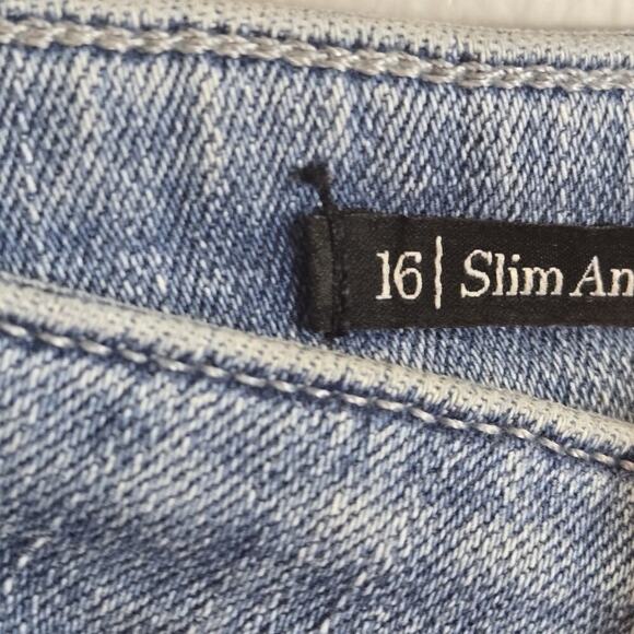 TALBOTS Slim Ankle Jeans Women's Size 16 Panama Wash 27" Inseam Classic - Picture 4 of 7